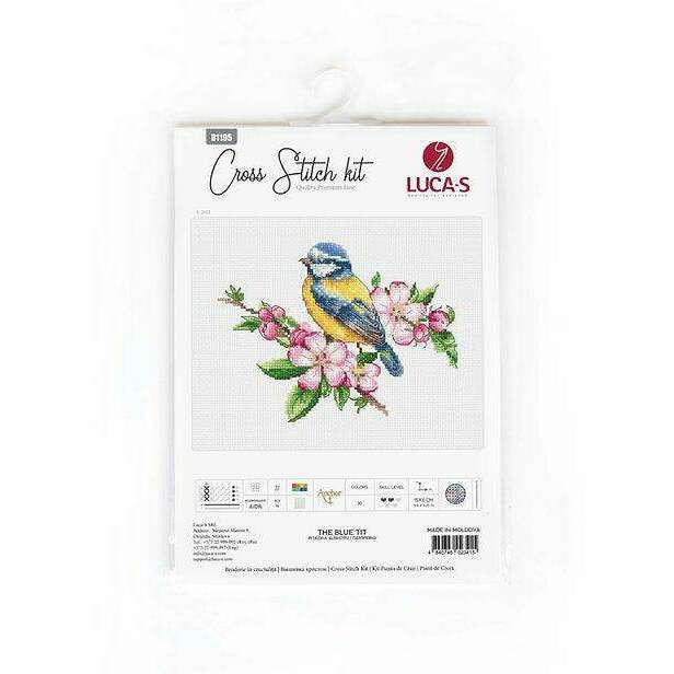 The blue tit  B1195L Counted Cross-Stitch Kit
