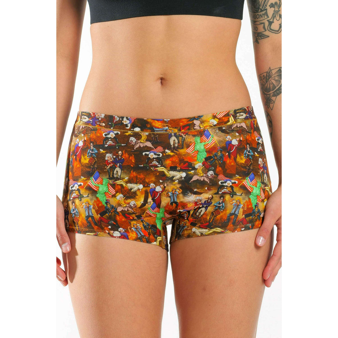 The Boston Tea Bag Party | Patriotic Modal Boyshort Underwear