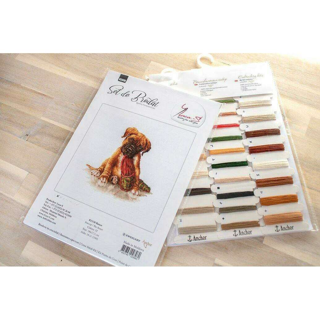 The Boxer B2338L Counted Cross-Stitch Kit