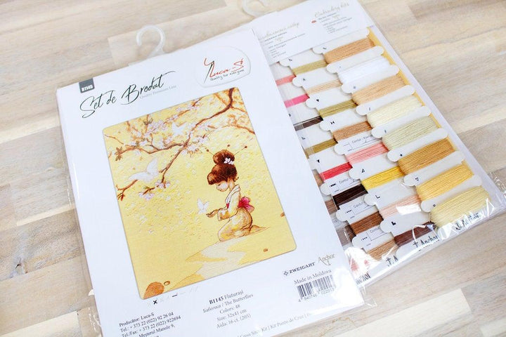 The Butterflies  B1145L Counted Cross-Stitch Kit