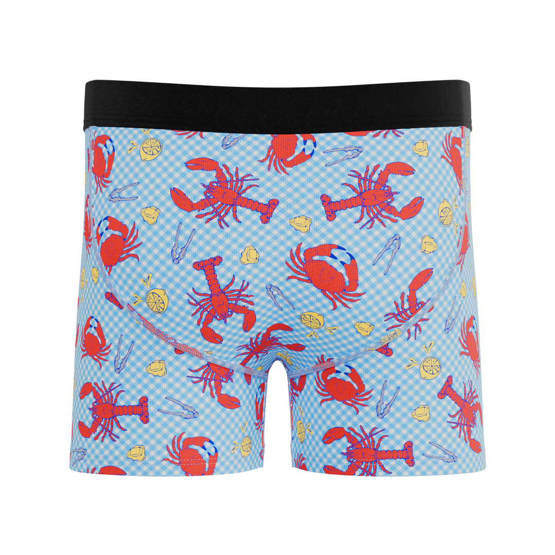 The Cajun Cookout | Summer Crabs Boy's Boxer Briefs