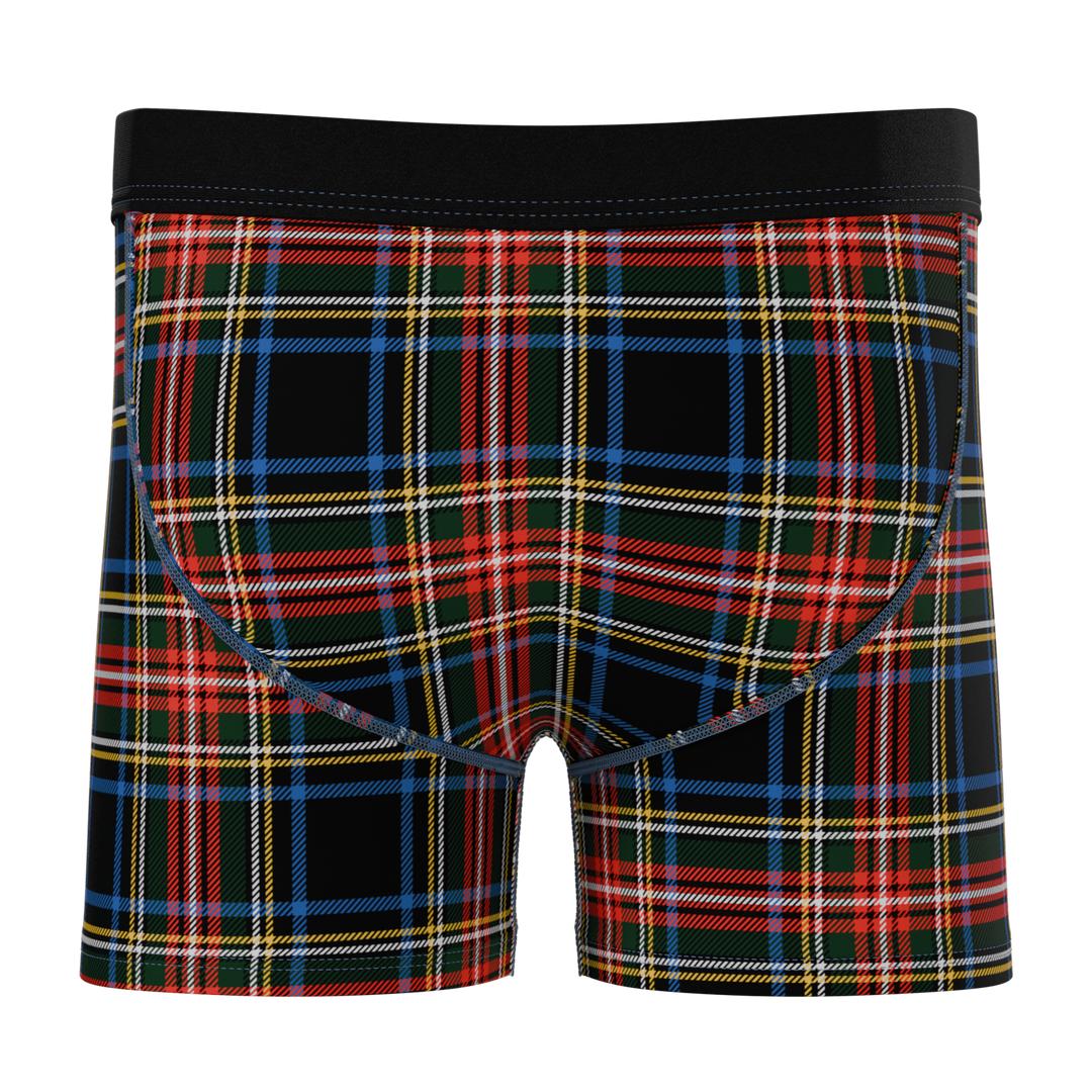 The Cappuccino | Holiday Tartan Plaid Boy's Boxer Briefs