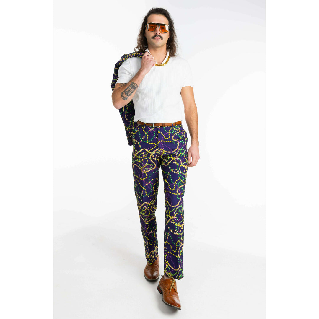The Carnival Krewe | Mardi Gras Beads Suit Pants