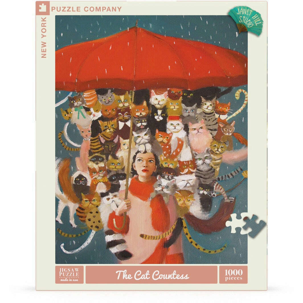 The Cat Countess Puzzle Featuring Artwork of Janet Hill