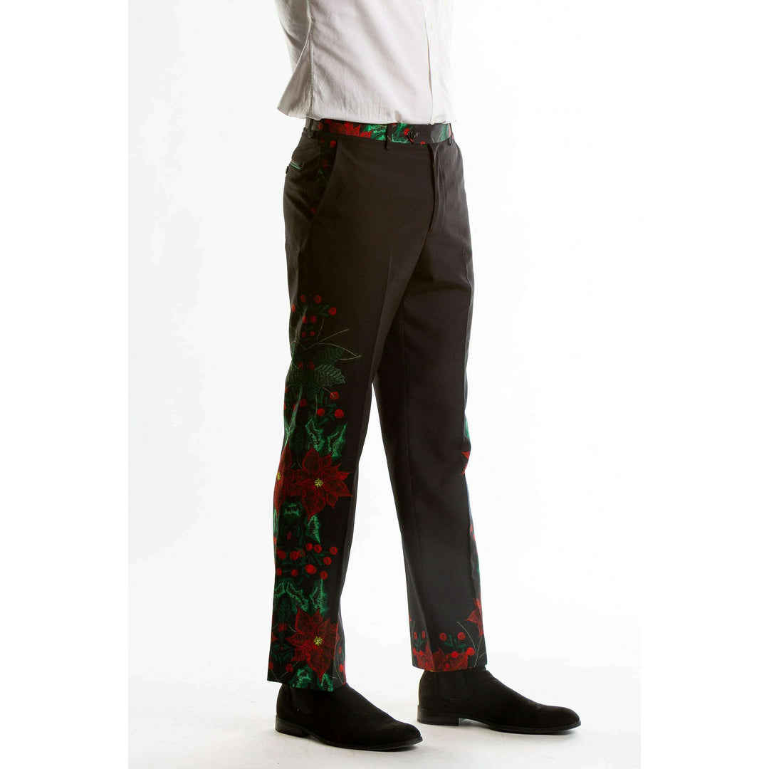 The Centerpiece | Poinsettia Ugly Christmas Suit Pants