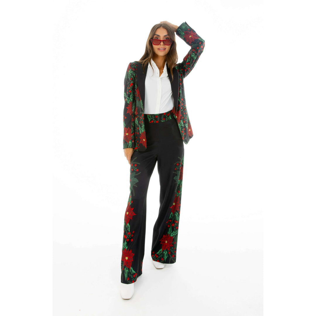The Centerpiece | Poinsettia Women's Christmas Blazer