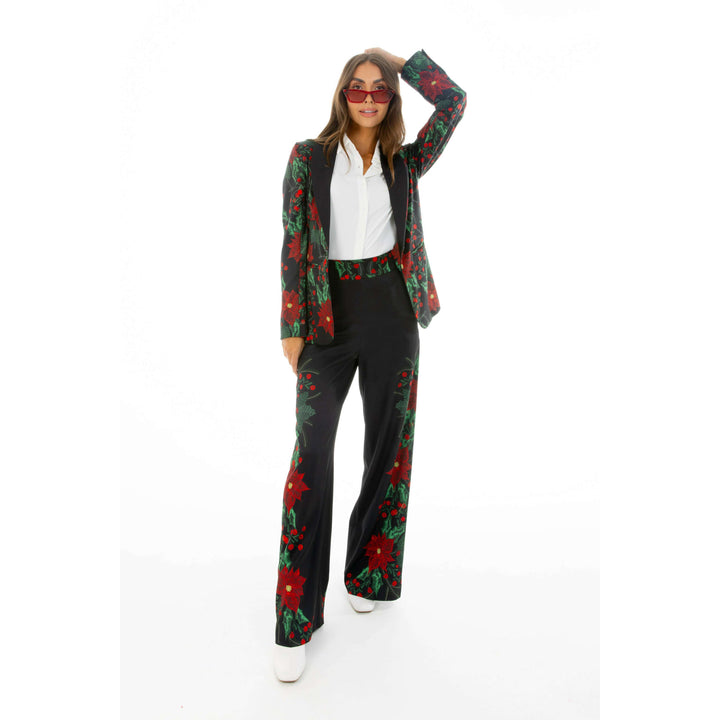 The Centerpiece | Poinsettia Women's Christmas Blazer