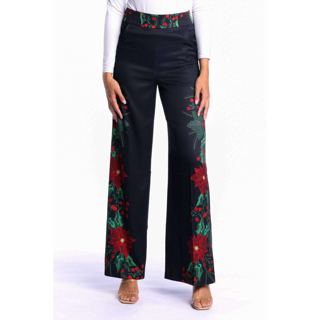 The Centerpiece | Poinsettia Women's Christmas Suit Pant