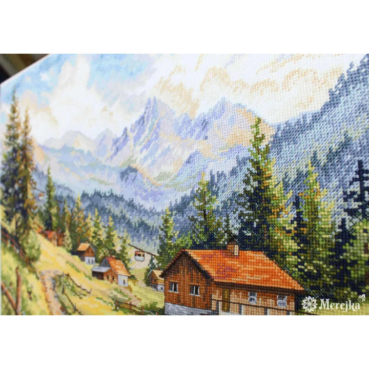 The Chamonix Valley K-244 Counted Cross-Stitch Kit