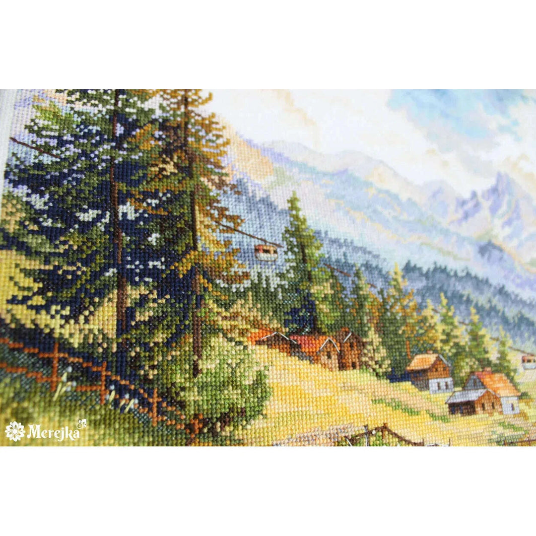 The Chamonix Valley K-244 Counted Cross-Stitch Kit