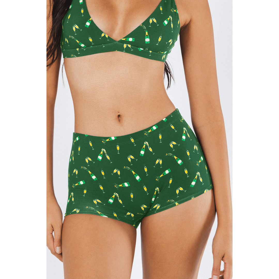 The Champagne Showers | New Years Modal Boyshort Underwear