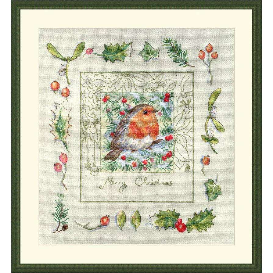 The Christmas Robin K-224 Counted Cross-Stitch Kit