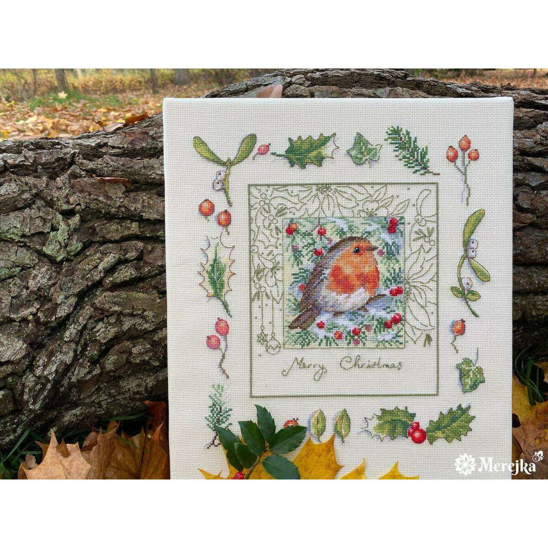 The Christmas Robin K-224 Counted Cross-Stitch Kit