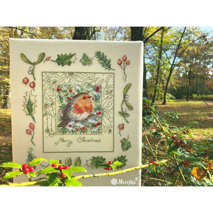 The Christmas Robin K-224 Counted Cross-Stitch Kit