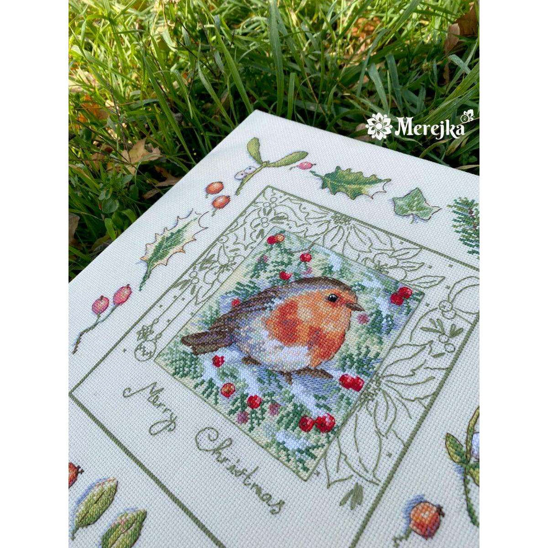 The Christmas Robin K-224 Counted Cross-Stitch Kit