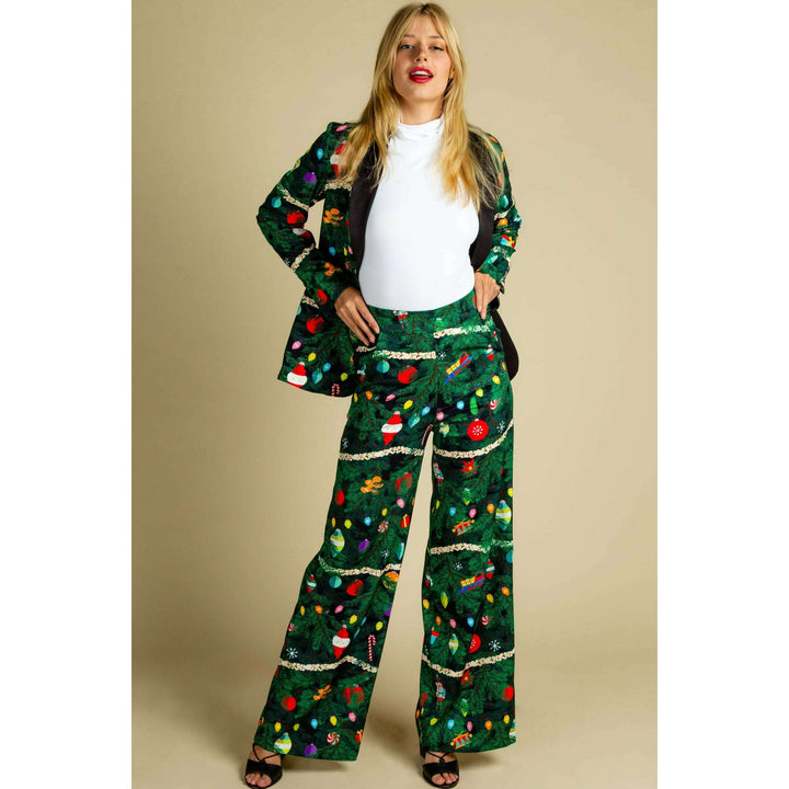 The Christmas Tree Camo | Christmas Tree Print Women's Suit