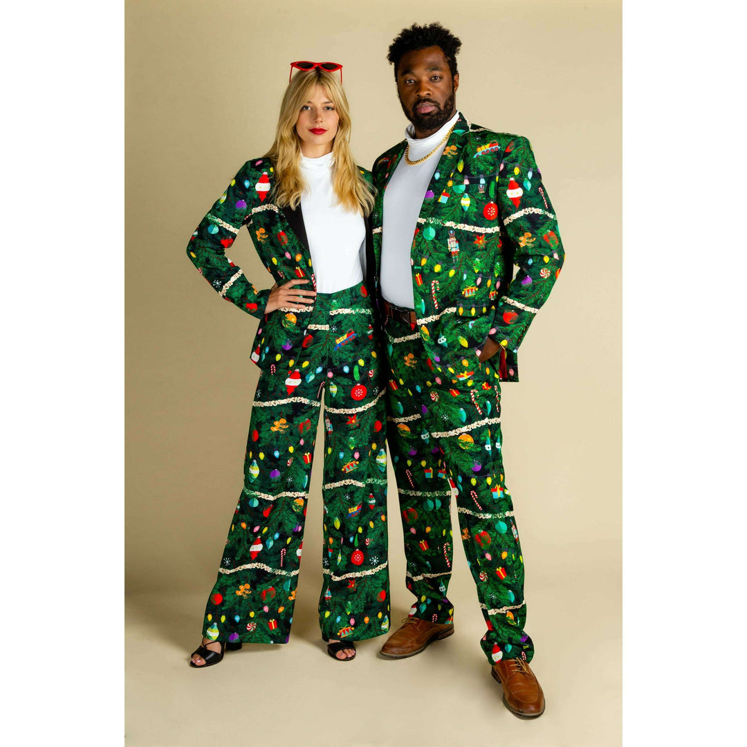 The Christmas Tree Camo | Christmas Tree Print Women's Suit