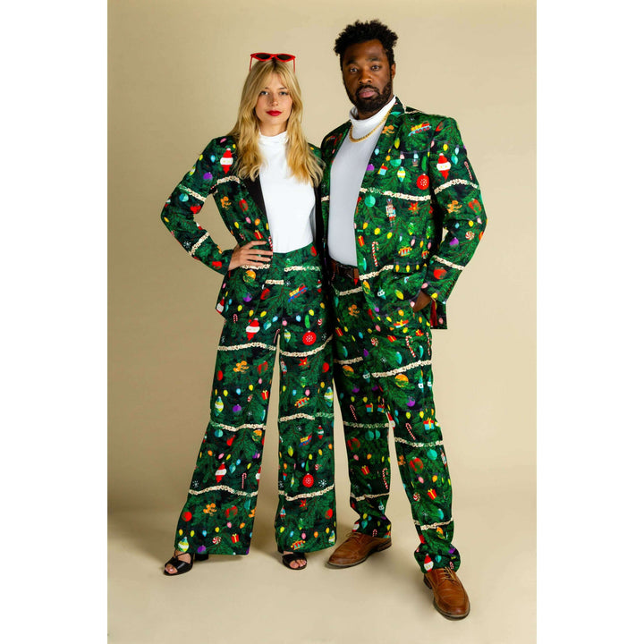 The Christmas Tree Camo | Christmas Tree Print Women's Suit