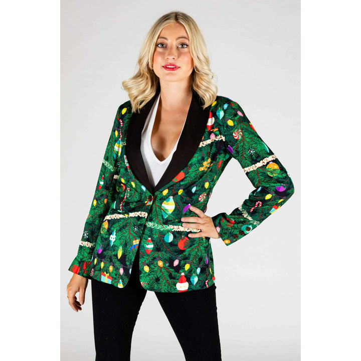 The Christmas Tree Camo | Christmas Tree Print Women's Suit