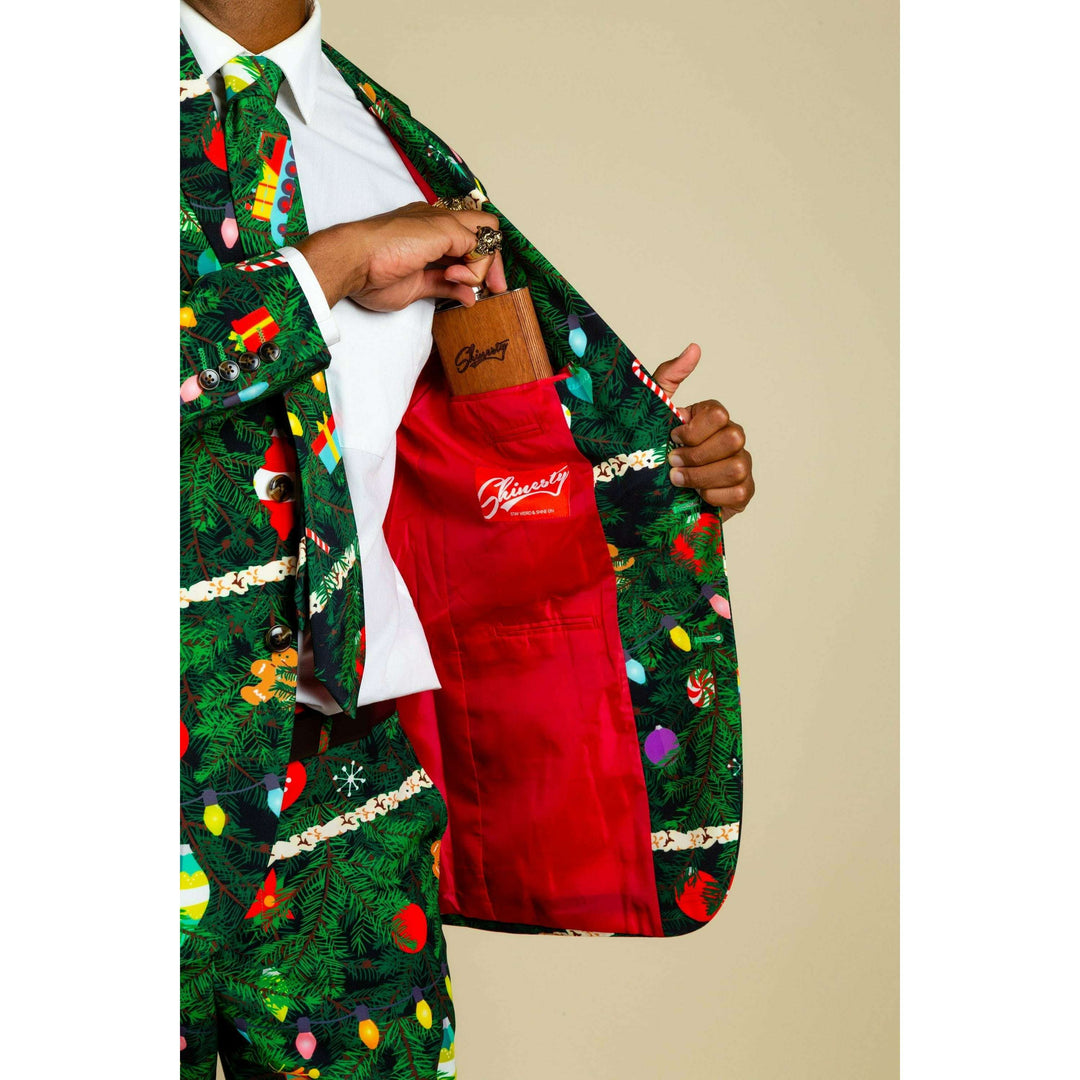 The Christmas Tree Camo | Mens Christmas Tree Print Suit