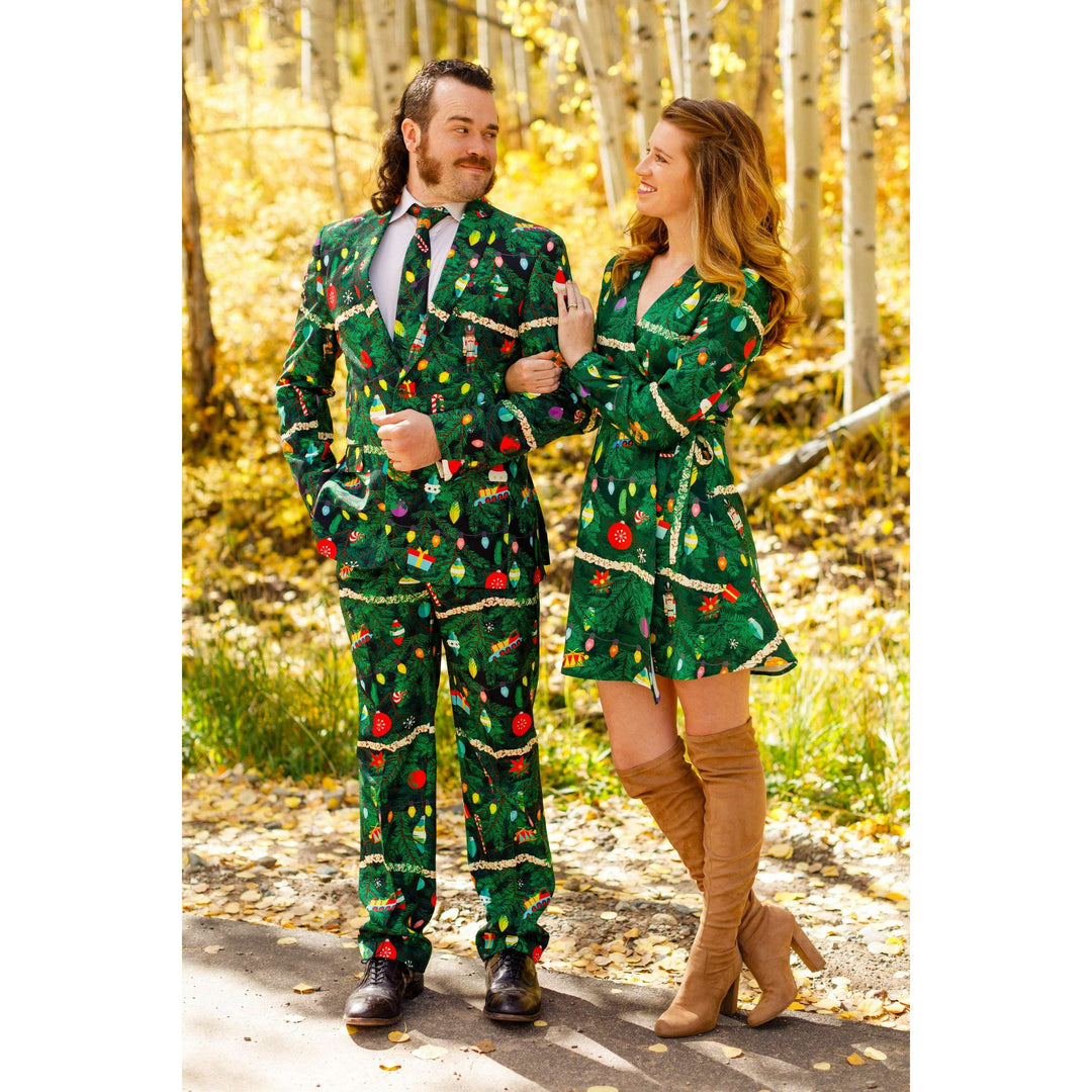 The Christmas Tree Camo | Mens Christmas Tree Print Suit