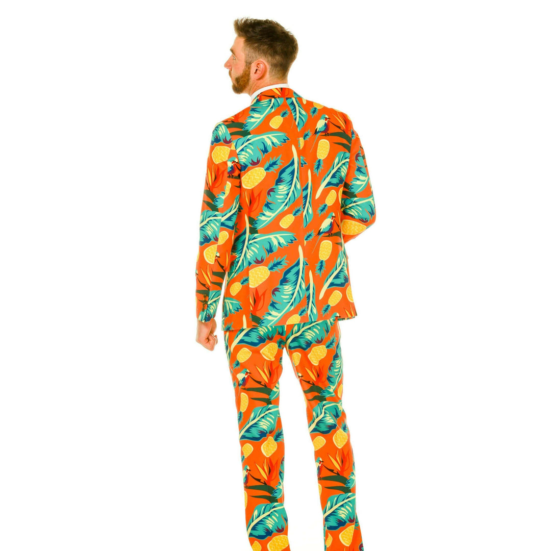 The Cruise Ship Casanova | Orange Hawaiian Suit