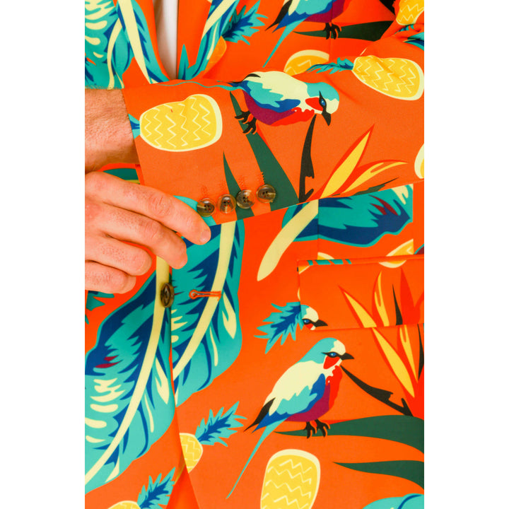 The Cruise Ship Casanova | Orange Hawaiian Suit