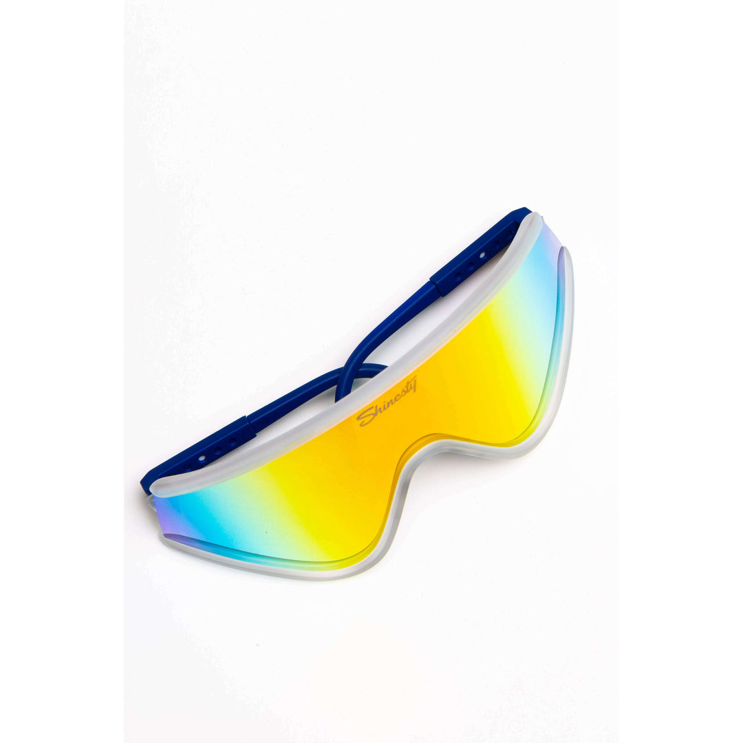 The Crushed Ice | Clear Polarized Mirrored Macho Sunglasses