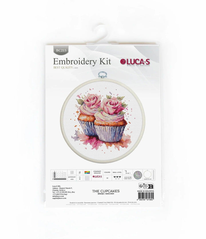 The Cupcakes BC215L Counted Cross-Stitch Kit