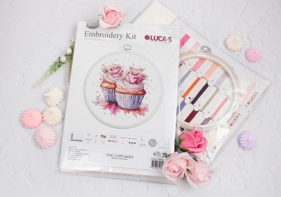 The Cupcakes BC215L Counted Cross-Stitch Kit