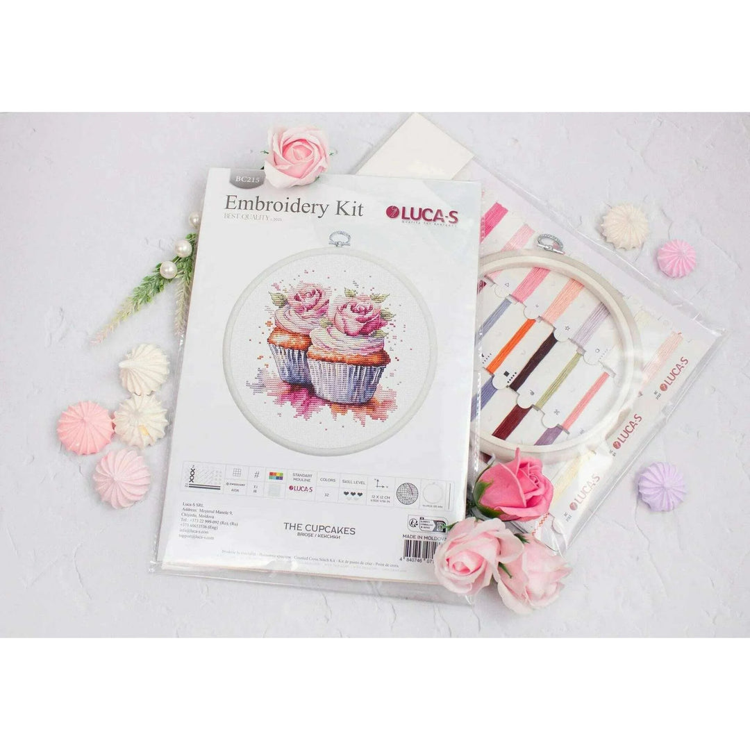 The Cupcakes BC215L Counted Cross-Stitch Kit