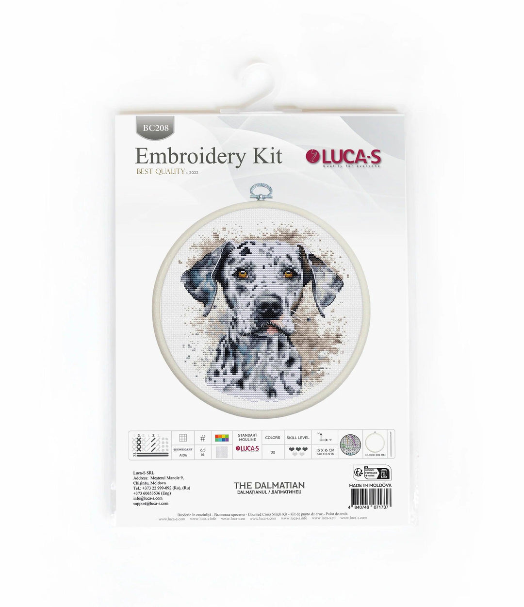 The Dalmatian BC208l Counted Cross-Stitch Kit