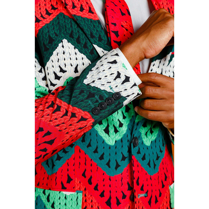 The Dapper Doily | Quilted Print Christmas Suit