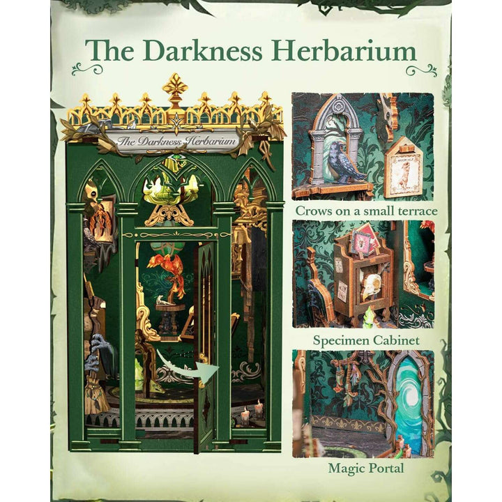 The Darkness Herbarium Dollhouse Kit - Miniature Wizardi Roombox Book Nook Kit Kit