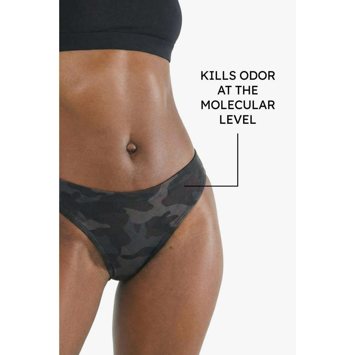 The Darkside | Black Camouflage Fart Proof Bikini Underwear