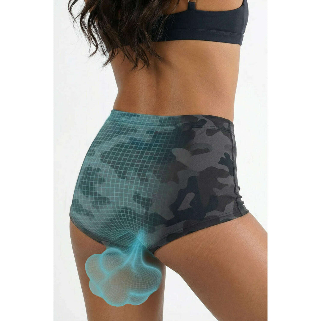 The Darkside | Black Camouflage Fart Proof Boyshort Underwear