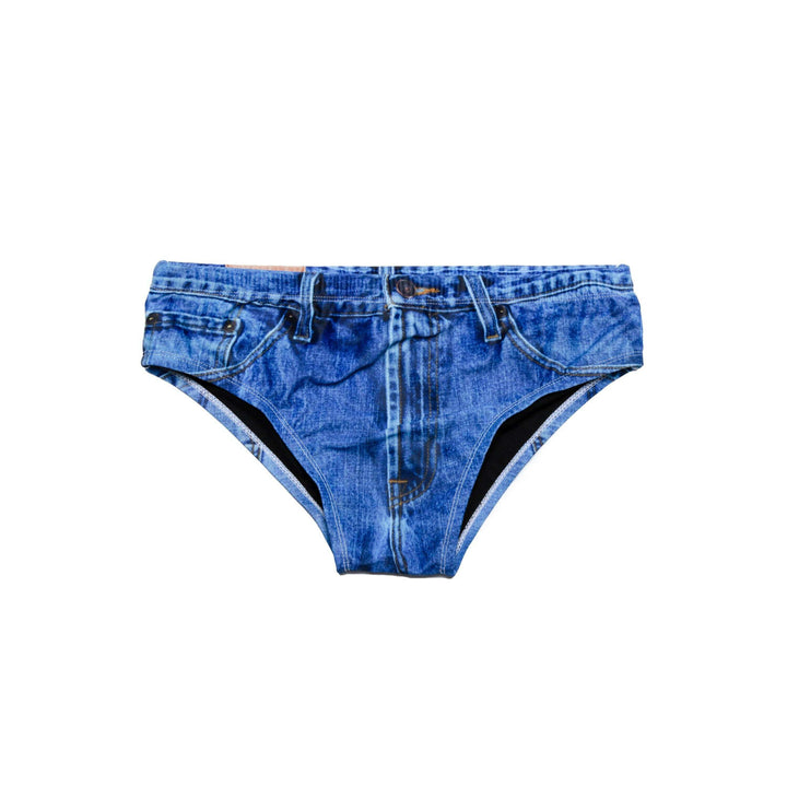 The Daytona Dong Sarong | Denim Print Swim Brief