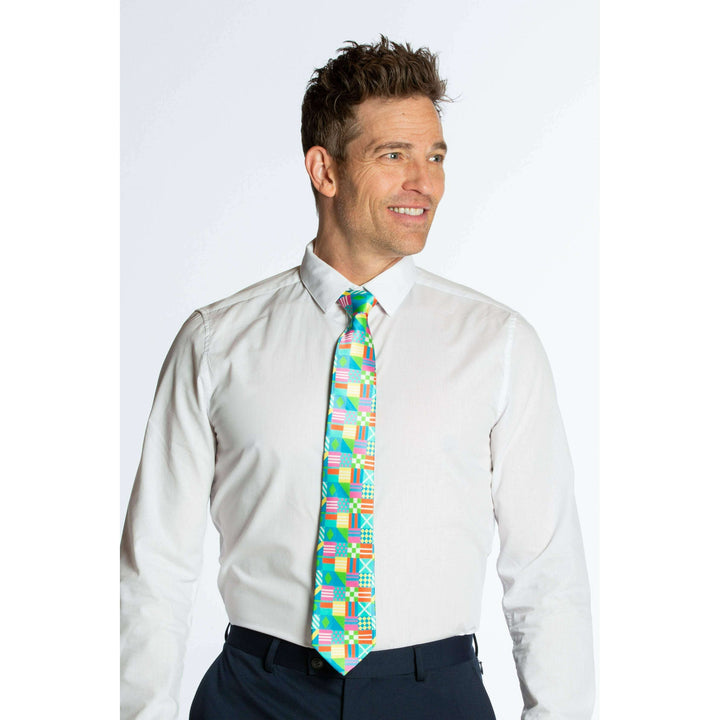 The Executive | Patchwork Flag Ultimate Pocket Tie