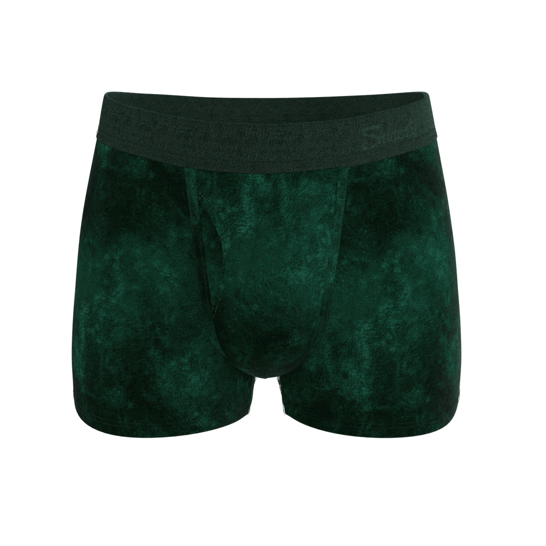 The Extravagance | Dark Green Velvet Trunk Underwear