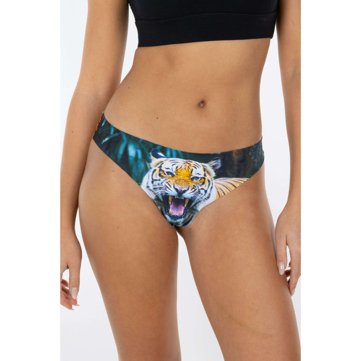 The Feral Feline | Tiger Seamless Thong
