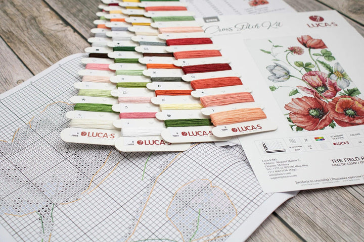 The Field Poppies B7020L Counted Cross-Stitch Kit