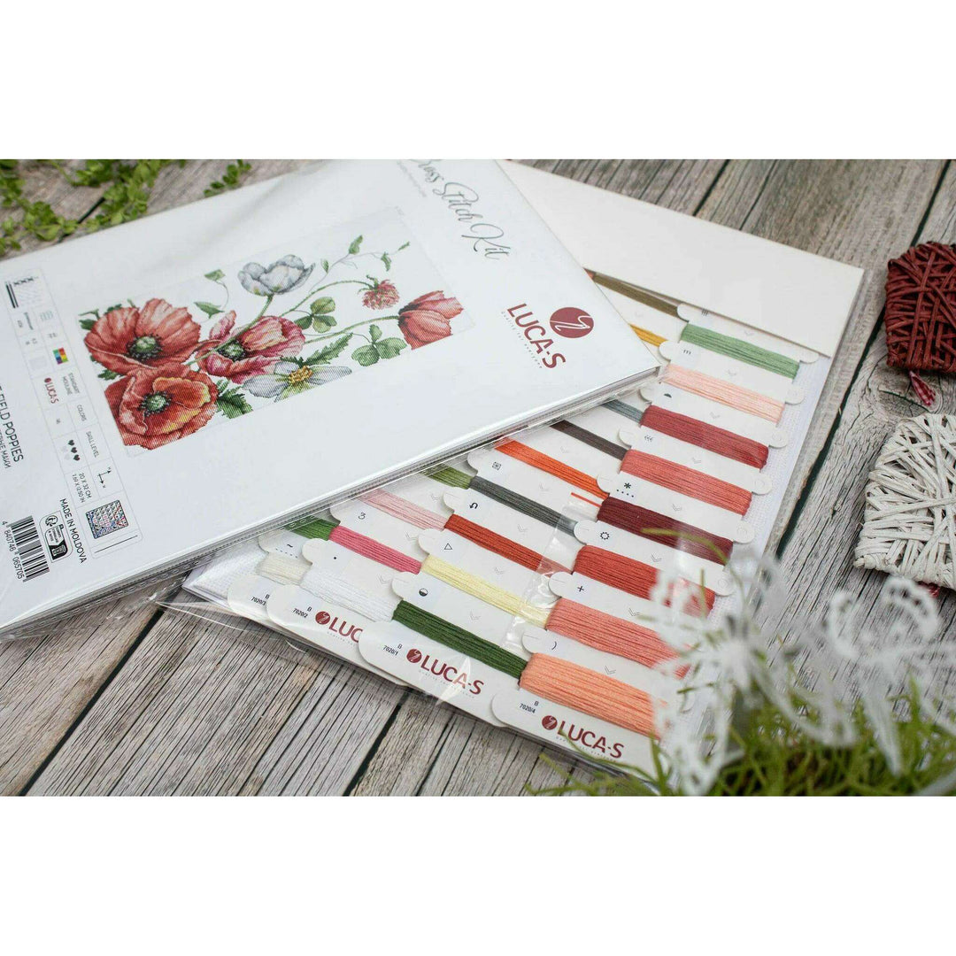 The Field Poppies B7020L Counted Cross-Stitch Kit