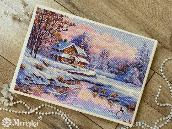The First Snow K-240 Counted Cross-Stitch Kit