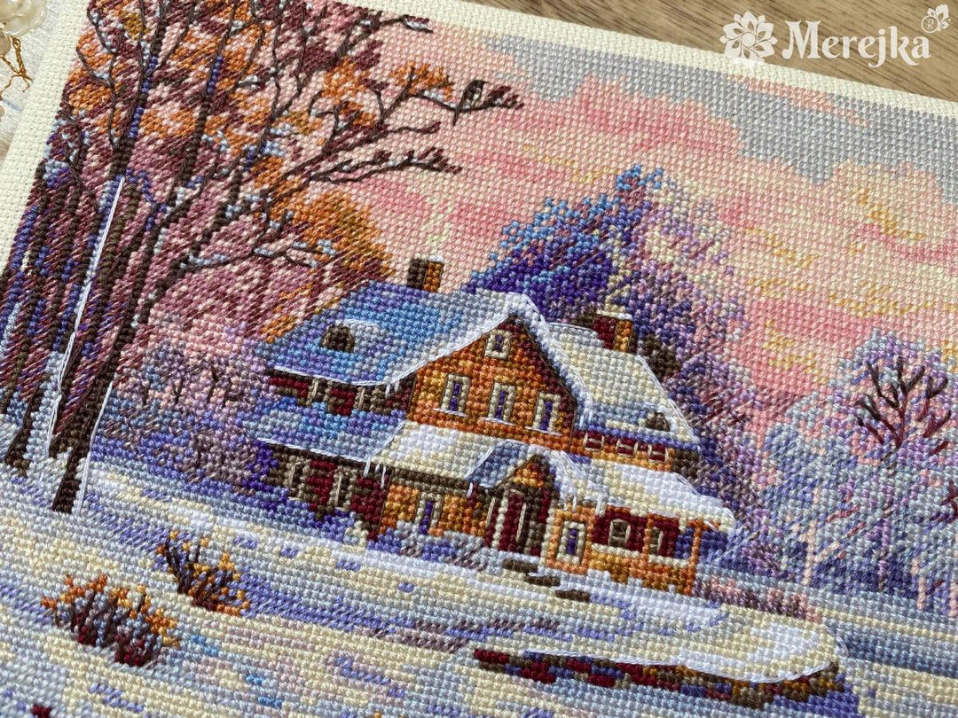 The First Snow K-240 Counted Cross-Stitch Kit