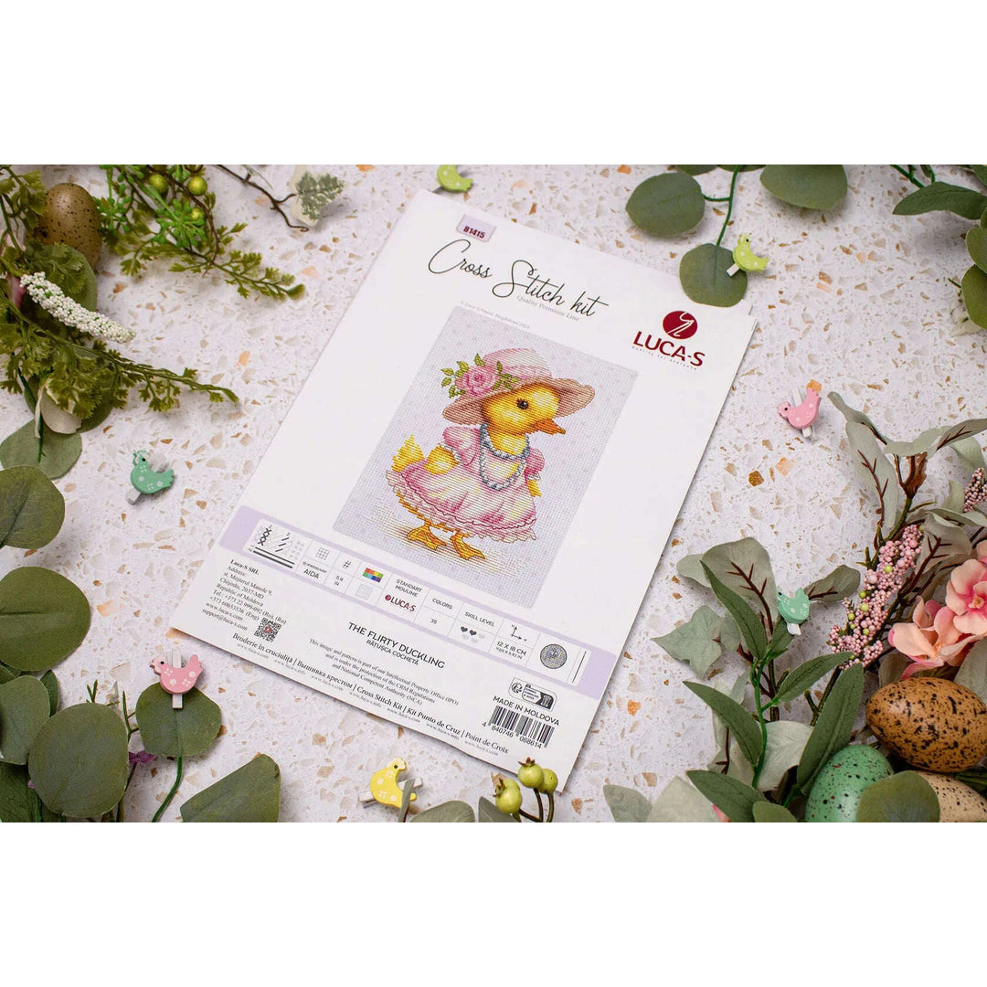 The Flirty Duckling B1415L Counted Cross-Stitch Kit