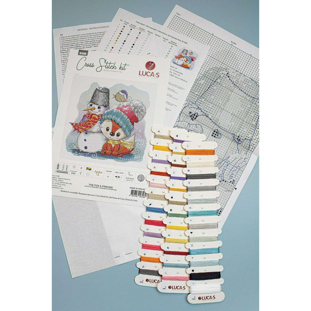 The fox & Friends B1200l Counted Cross-Stitch Kit