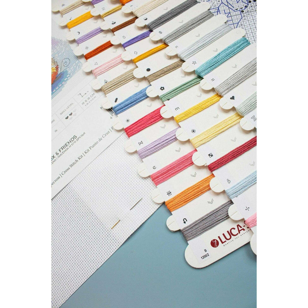The fox & Friends B1200l Counted Cross-Stitch Kit