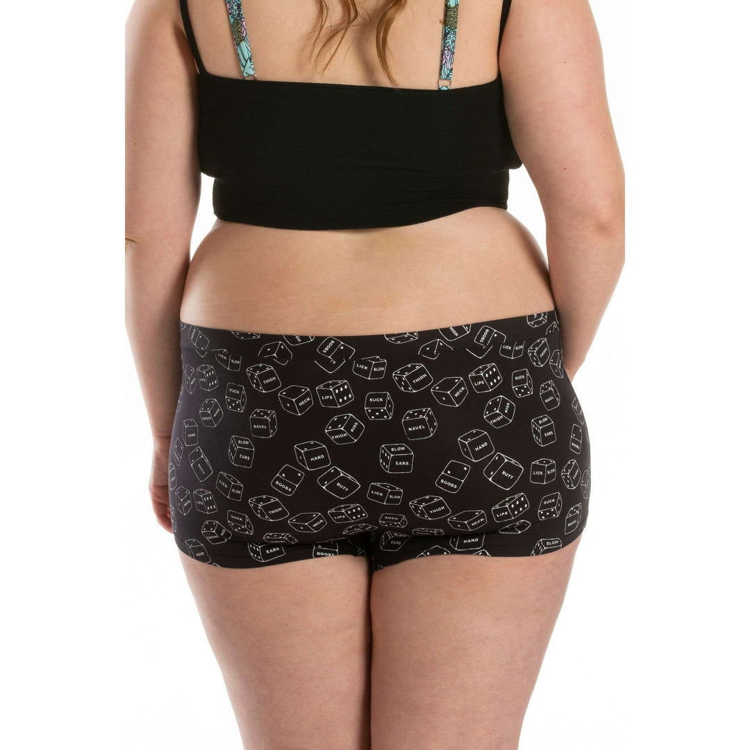 The Free For All | Glow In The Dark Dice Modal Boyshort Underwear