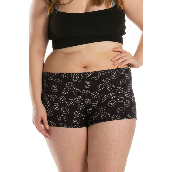 The Free For All | Glow In The Dark Dice Modal Boyshort Underwear