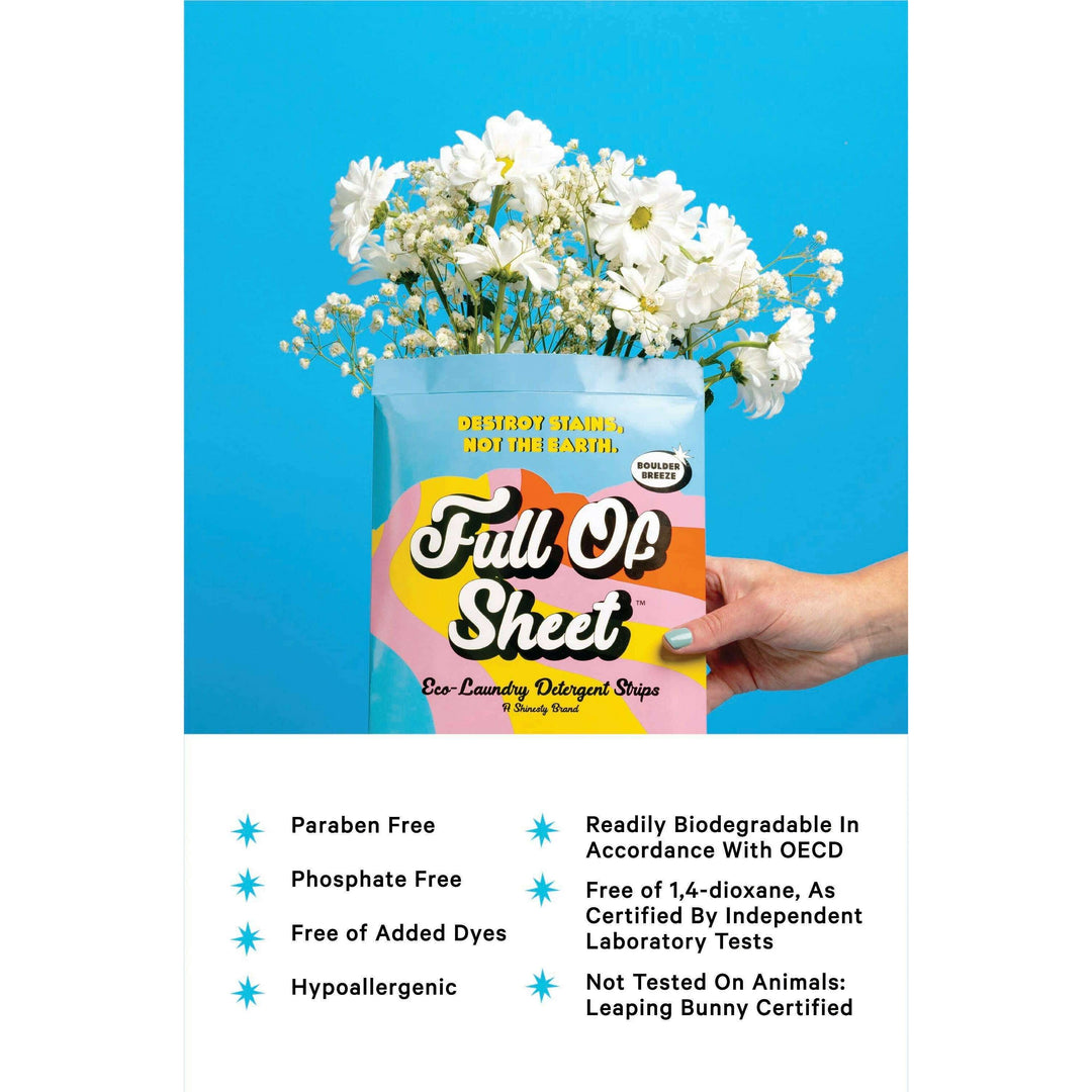 The Full Of Sheet | Boulder Breeze Eco-Laundry Detergent Strips